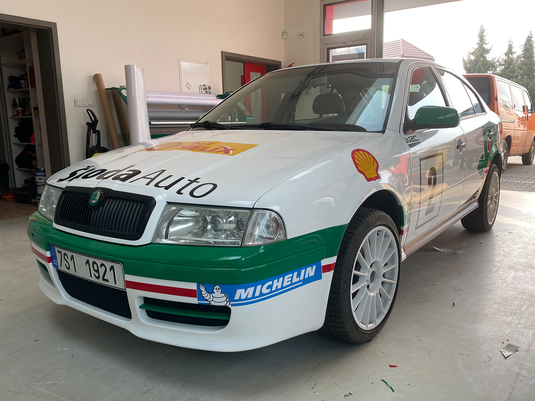 Polep automobilu Škoda octavia 1 v rally vzhledu